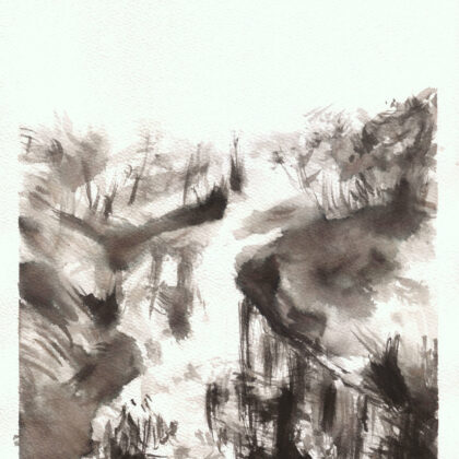 Paysage calligraphie