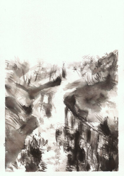 Paysage calligraphie